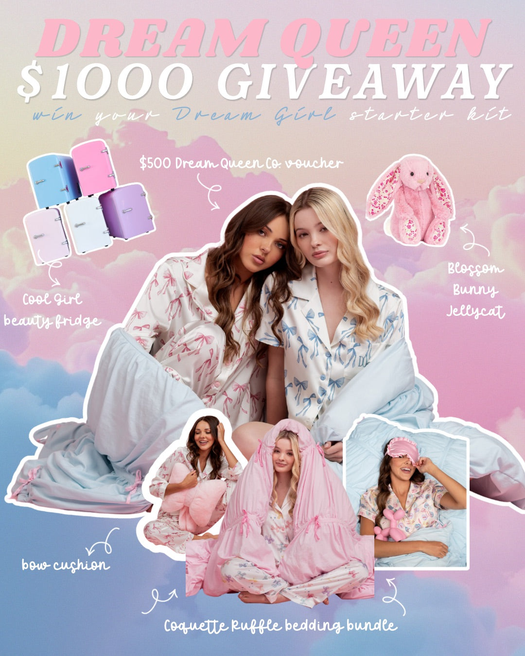tween, teen and womens dream queen co sleepwear giveaway